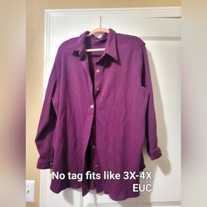 Plus size purple button down!